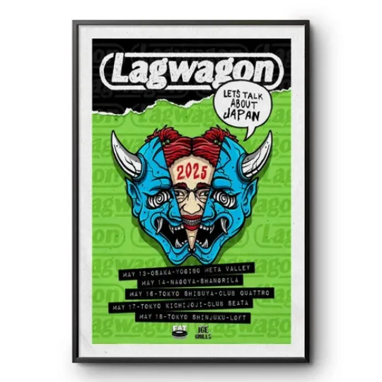 Lagwagon Japan May Tour 2025 Poster