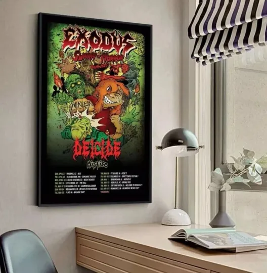Exodus Announce Spring 2025 US Tour Poster