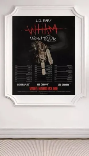 Lil Baby Music Tour Date 2025 Poster