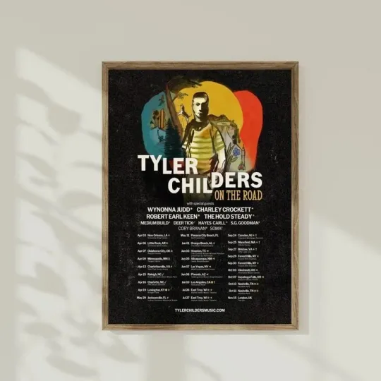 Tyler Childers On The Road 2025 tour poster
