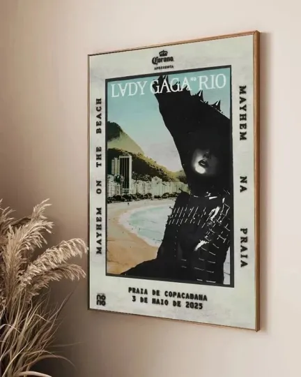 Ld ga Mayhem 2025 Tour RIO Copacabana - 3 MAY 2025 Poster
