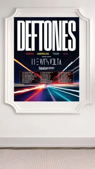 Deftone North American Tour 2025 Poster (Unframed)