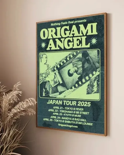 Origami Angel Japan Tour 2025 Poster