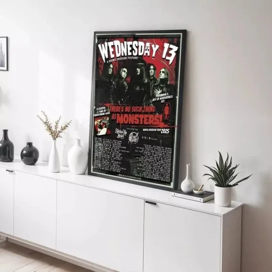 Wednesday 13 There’s No Such Things As Monsters North American Tour 2025 POSTER