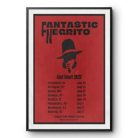 Fantastic Negrito East Coast Tour 2025 Poster