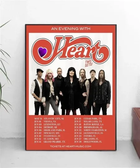 Heart Announces 'An Evening with Heart' Summer 2025 Tour poster