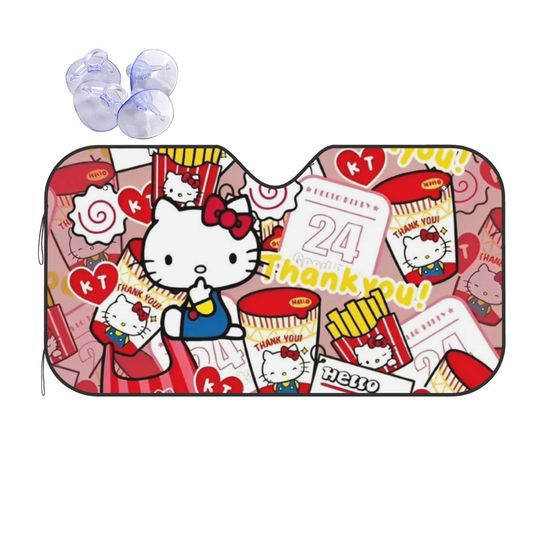 Sanrio Character Hello Kitty Vintage Car Sun Shades