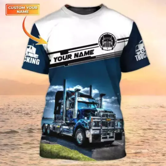 Tow Truck Driver Shirts, Big Truck 3D T-SHIRT Mother Day Gift All Over Print