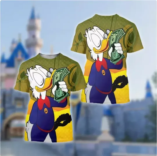 Donald Duck 3D T-SHIRT The Mother Day Gift US Size Christmas Gift Halloween Gift