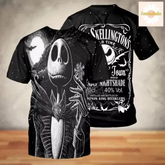 Halloween Jack Skellington 3D T-SHIRT Mother Day Gift all over Print Best Price