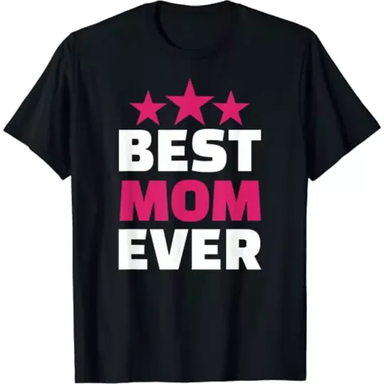 Discover Best MOM Ever T Shirt Mothers Day Birthday Gift Tee Shirt Grandma Tee Size S-5XL