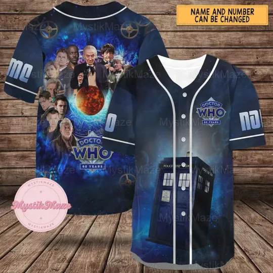 Personalized Doctor Who 3D Baseball Jersey Shirt Mother Day Gift All Over Print