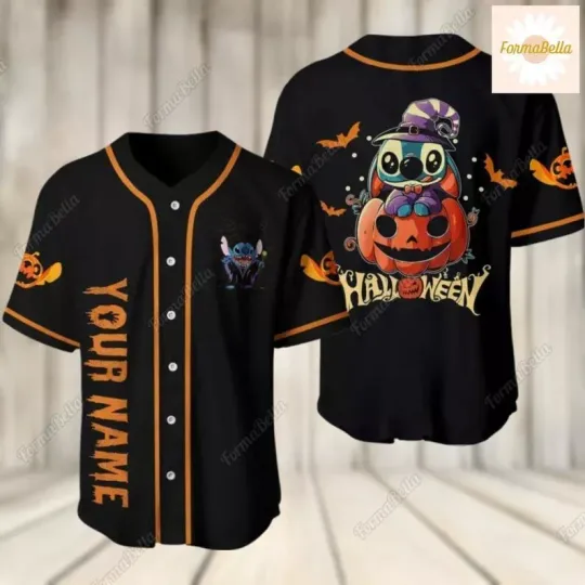 Discover Halloween Stitch 3D Baseball Jersey Shirt MOTHER DAY GIFT ALL OVER PRINT US SIZE
