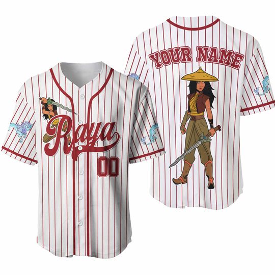 Discover Custom Raya Princess Baseball Jersey, Custom Name Princess Kid Youth Adult Disney Jersey, Disney Princess Baseball Jersey Outfit For Fan
