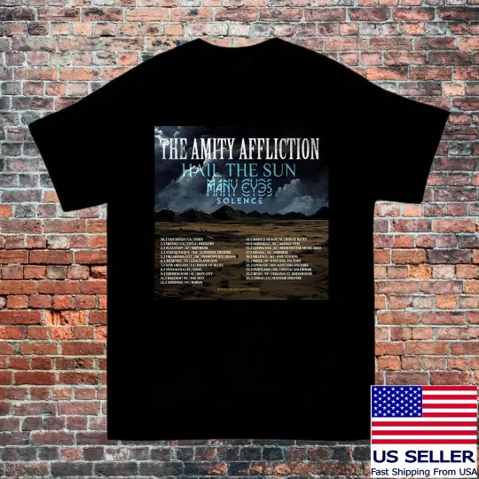 The Amity Affliction Band Hail The SUn Tour 2025 T Shirt