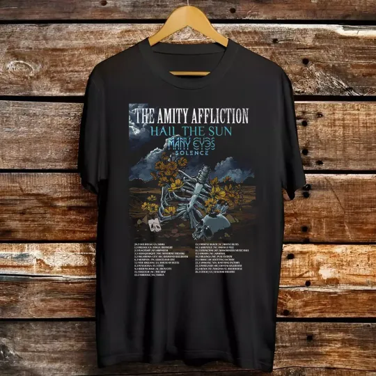 The Amity Affliction Band Unwell Tour 2025 T Shirt