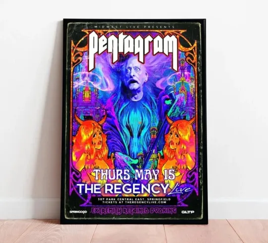 Discover Pentagram Band US Tour 2025 Dates List Start In Austin TX On May 11 poster