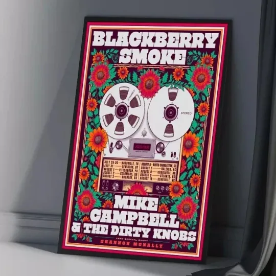 Blackberry Smoke Summer Tour 2025 Poster