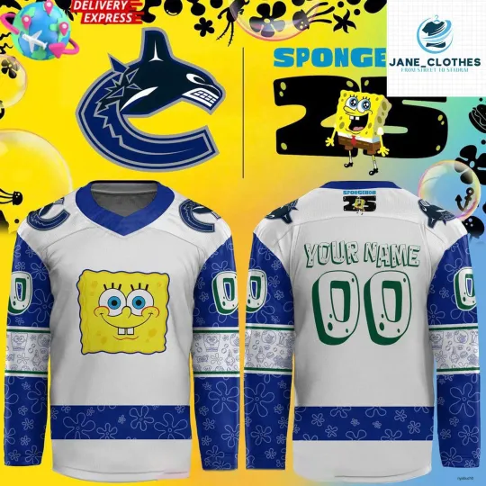 Personalized Vancouver Canucks 25th Anniversary Custom Hockey Shirt