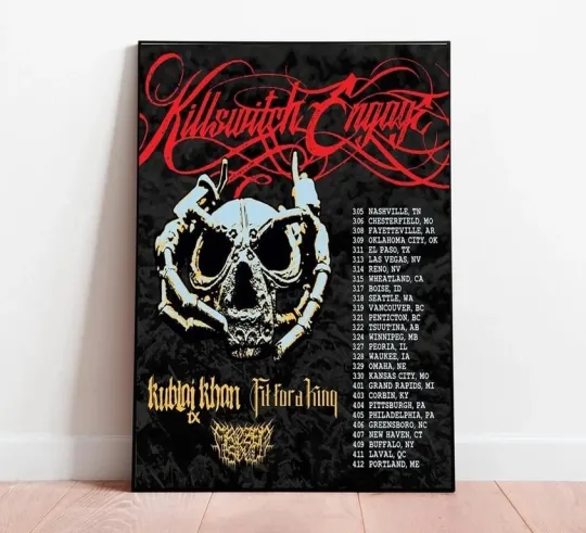 Killswitch Engage With Fit For A King Tour 2025 poster