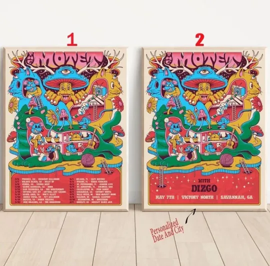 Custom The Motet Summer Tour 2025 Poster