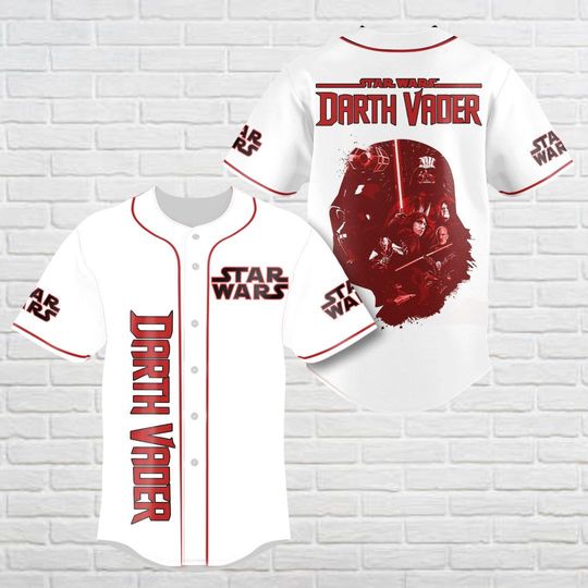 Darth Vader Baseball Jersey, Star Wars Baseball Shirt, Anakin Skywalker Jersey Shirt, Disney Movie Jersey For Men, Gift For Dad