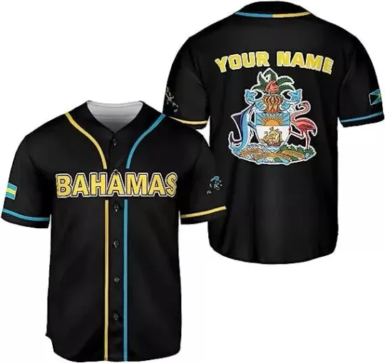 Discover Personalized Bahamas 3D Baseball Jersey Shirt Mother Day Gift Best Price Us Size