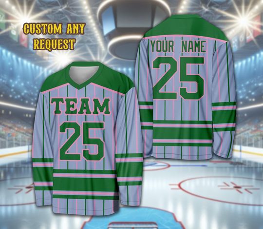 Personalized Name Sorority Ice Hockey Jersey, Custom Color Sorority Sisters Hockey Shirt, College Big Little Hockey Jersey For Hockey Lover