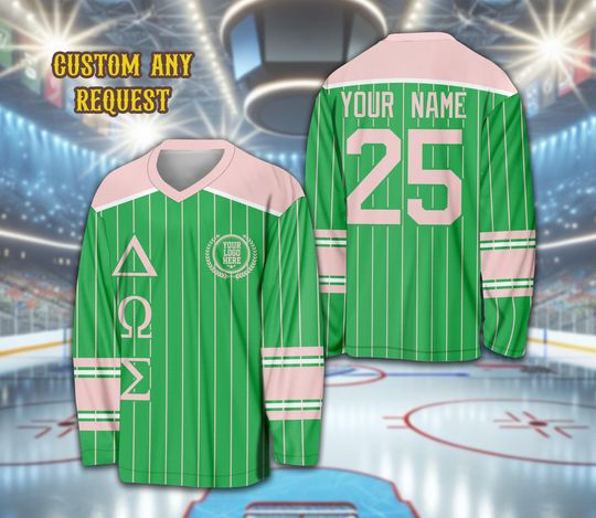 Personalized Name Sorority Ice Hockey Jersey, Custom Color Sorority Sisters Hockey Shirt, College Big Little Hockey Jersey For Hockey Lover
