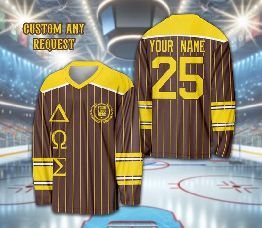 Personalized Name Sorority Ice Hockey Jersey, Custom Color Sorority Sisters Hockey Shirt, College Big Little Hockey Jersey For Hockey Lover