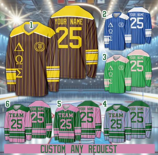 Personalized Name Sorority Ice Hockey Jersey, Custom Color Sorority Sisters Hockey Shirt, College Big Little Hockey Jersey For Hockey Lover