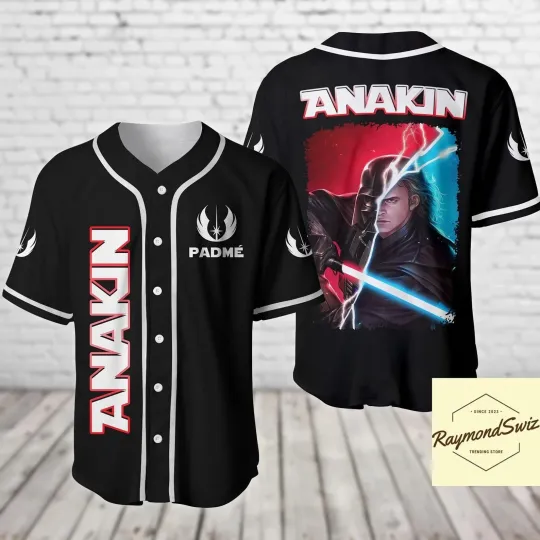 Halloween Anakin Skywalker 3D Baseball Jersey Shirt mother Day Gift