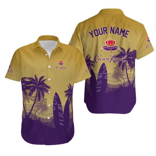 Personalization Crown Royal Button Shirt, Whisky Button Shirt Men, Drinking Whisky Button Down Shirt, Whiskey Lover Button Shirt Men