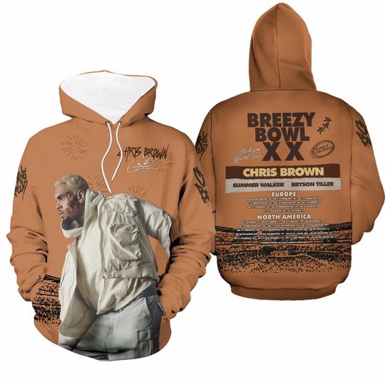 Breezy Bowl XX Chris Brown 2025 Hoodie 3D