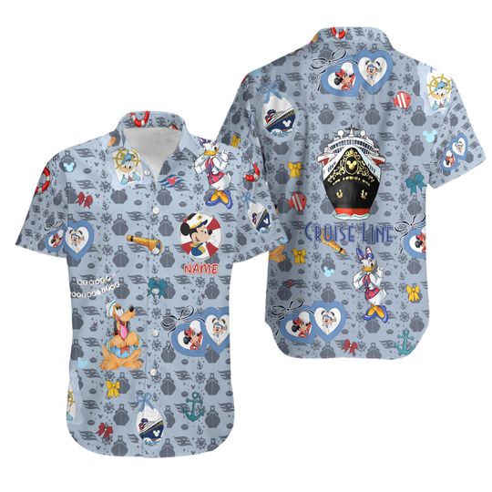 Disney Cruise Hawaiian Shirt, Mickey Cruise Shirt, Mickey And Friends Shirt, Mickey Pirate Shirt, Stitch Pirates