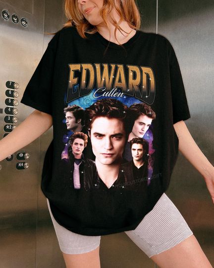 Robert Pattinson Vintage Unisex T-Shirt, Edward Cullen Bootleg Tee