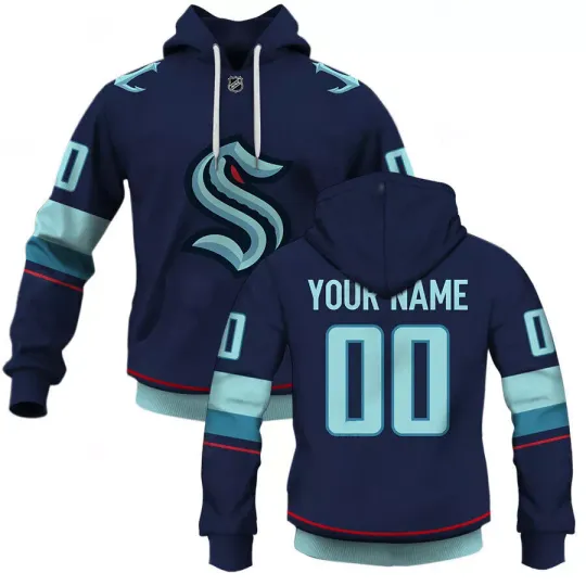 Customized Seattle Kraken Hoodie Hockey Team Sports Gift For Men