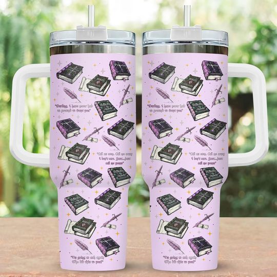 Powerless Series 40oz Tumbler, Kai Azer & Paedyn Gray Stainless Tumbler, Powerless Pastel Cup, Bookish Merch, Fearless Book Tumbler