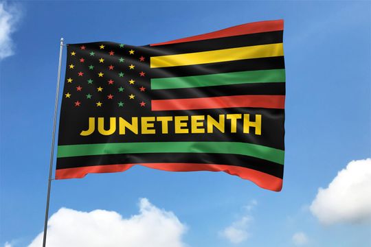 Juneteenth House Flag - 1865 Freedom Day Flag - Black History Independence Flag