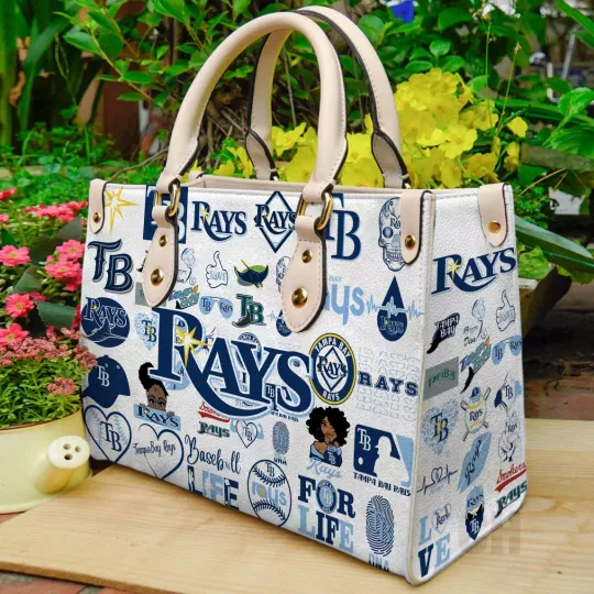 Tampa Bay Baseball Team Rayss Leather Handbag