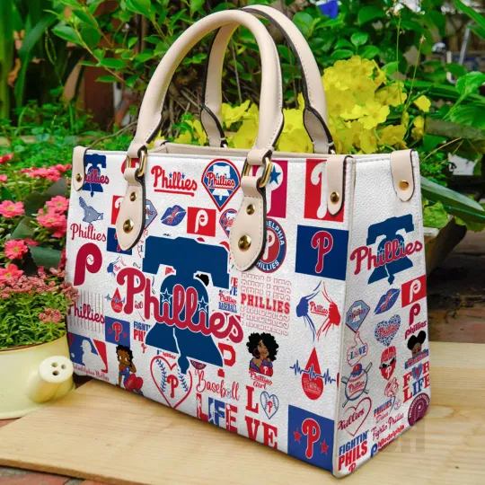 Philadelphia Baseball Team Philliess Leather Handbag