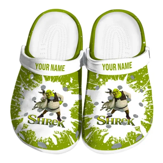 Personalized Shrek Cartoon Slippers Clogsband Clogs For Adults Lovers