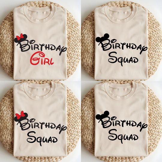 Discover Disney Birthday Girl Shirt, Disney Birthday Family Shirt, Disney Trip 2025 Comfort Colors Shirt, Disney Birthday Squad Matching T-Shirt