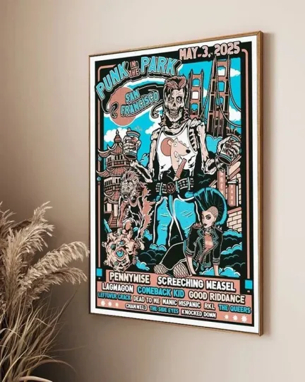 Punk In The Park May 3 2025 San Francisco CA Tour Poster