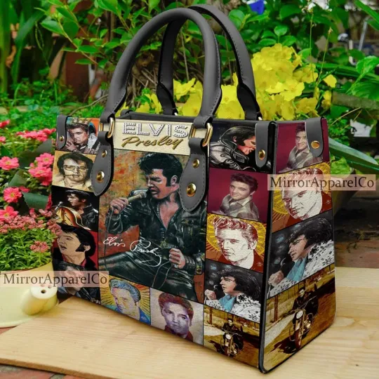 Elvis Presley Leather Handbag, for Fans Leather Handbag, gift Woman