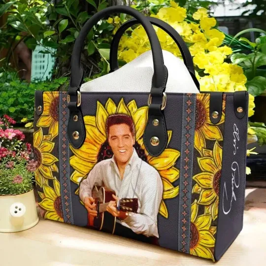 Elvis Presley Leather HandBag, Women Leather Handbag, Music Lover Bag