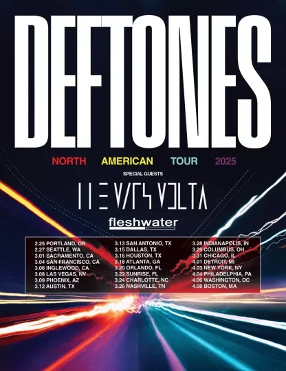 NEW! Deftone North American Tour 2025 Poster, Poster Wall Art Home Decor