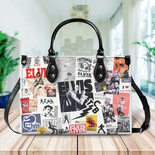 Elvis Presley Leather Handbag, for Fans Leather Handbag, gift Woman