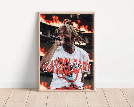 Playboi Carti Poster I Playboi Carti Album Poster Print Wall Art I Playboi Carti Whole Lotta Red Poster