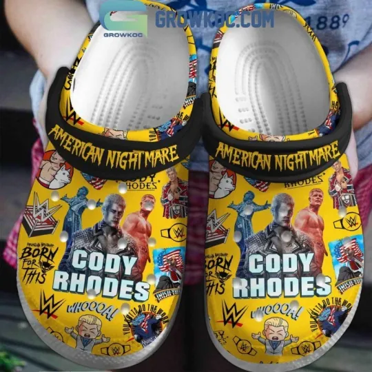 Cody Rhodes Woooh American Nightmare  Clogs